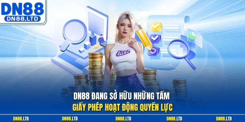 DN88 đang sở hữu những tấm giấy phép hoạt động quyền lực