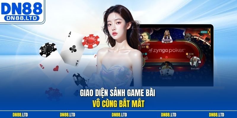 Giao diện sảnh game bài vô cùng bắt mắt