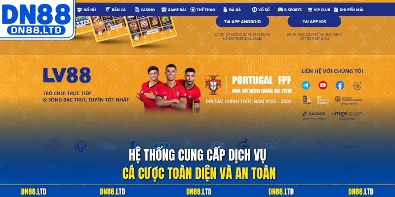 Hệ thống cung cấp dịch vụ cá cược toàn diện và an toàn